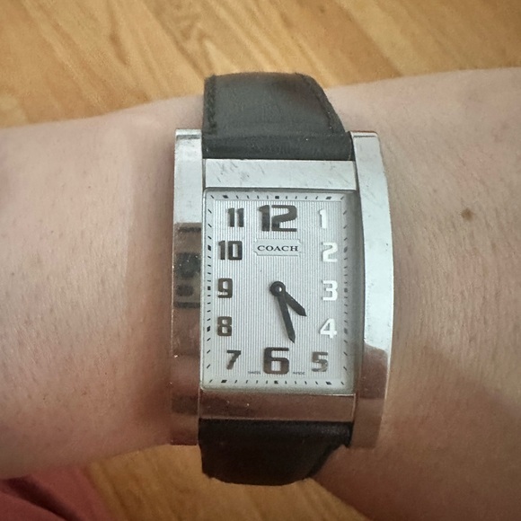 Coach Black and Silver Wearable Watch